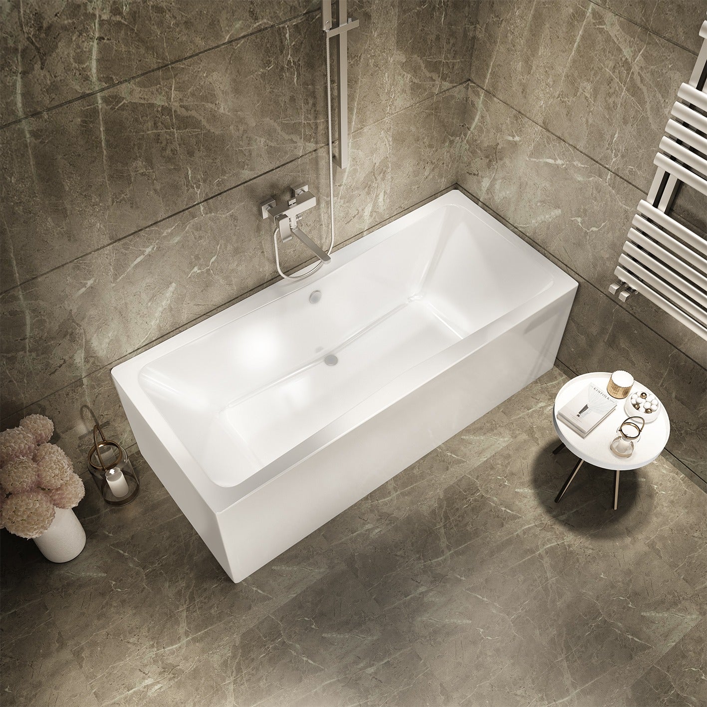 Edge Double Ended Bath with Panels