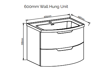 Juliet Wall Hung Unit with Resin Basin