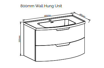Juliet Wall Hung Unit with Resin Basin