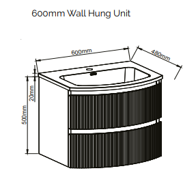 Valentina Wall Hung unit with Resin Basin