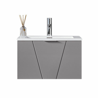 Azzurra Wall Hung Resin Basin Unit