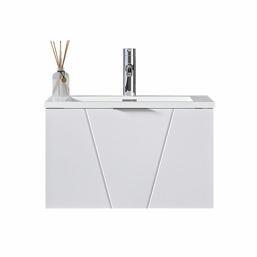 Azzurra Wall Hung Resin Basin Unit