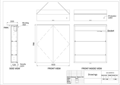 Eclipse Cabinet Mirror