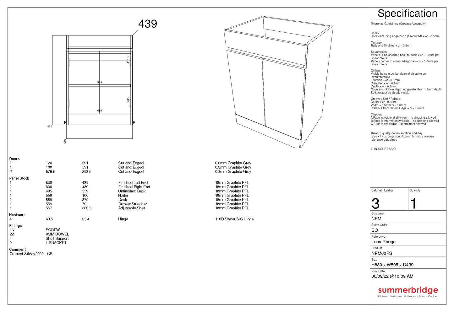 Luna Floor Standing Vanity Unit