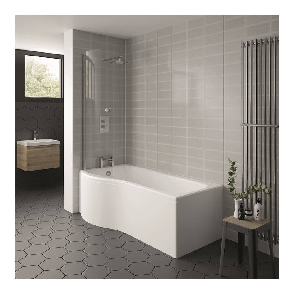 Oblique P Shaped Bath