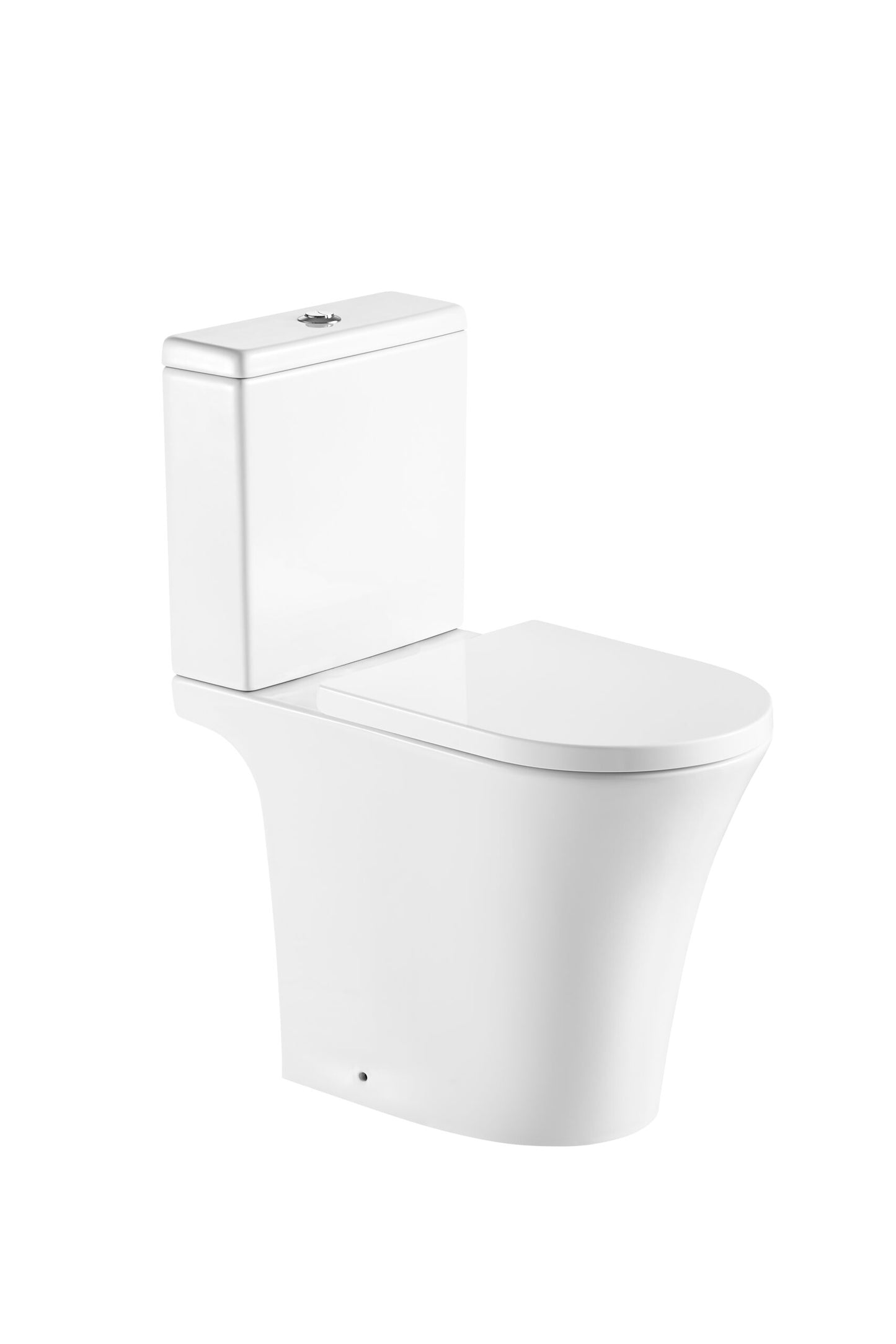 Kameo Comfort Height Rimless WC pan with Cistern and soft close Seat