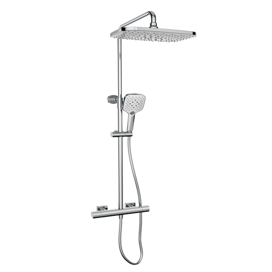 Kolt Shower with Sliding Handset and Drench Head Chrome