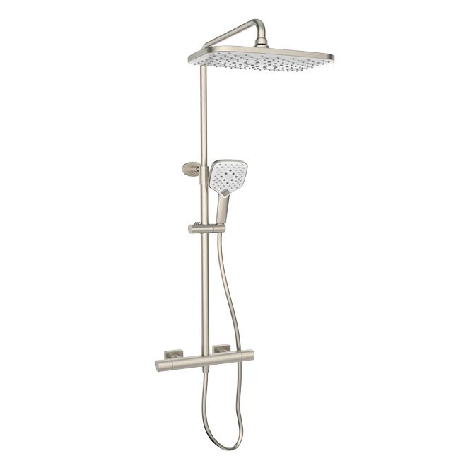 Kolt Shower with Sliding Handset and Drench Head Nickel